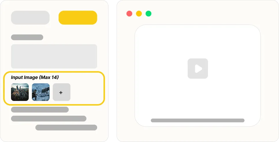 Nano Banana 2 - Reference image upload area for style and composition control