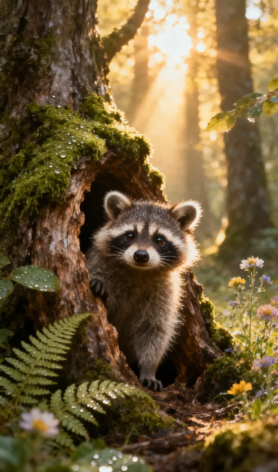 Nano Banana 2 AI - Forest Peek example generated with prompt