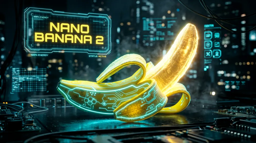 Nano Banana 2 AI Image Generator - Hardware Accelerated Inference Architecture showing Nano-Core 2.0 technology